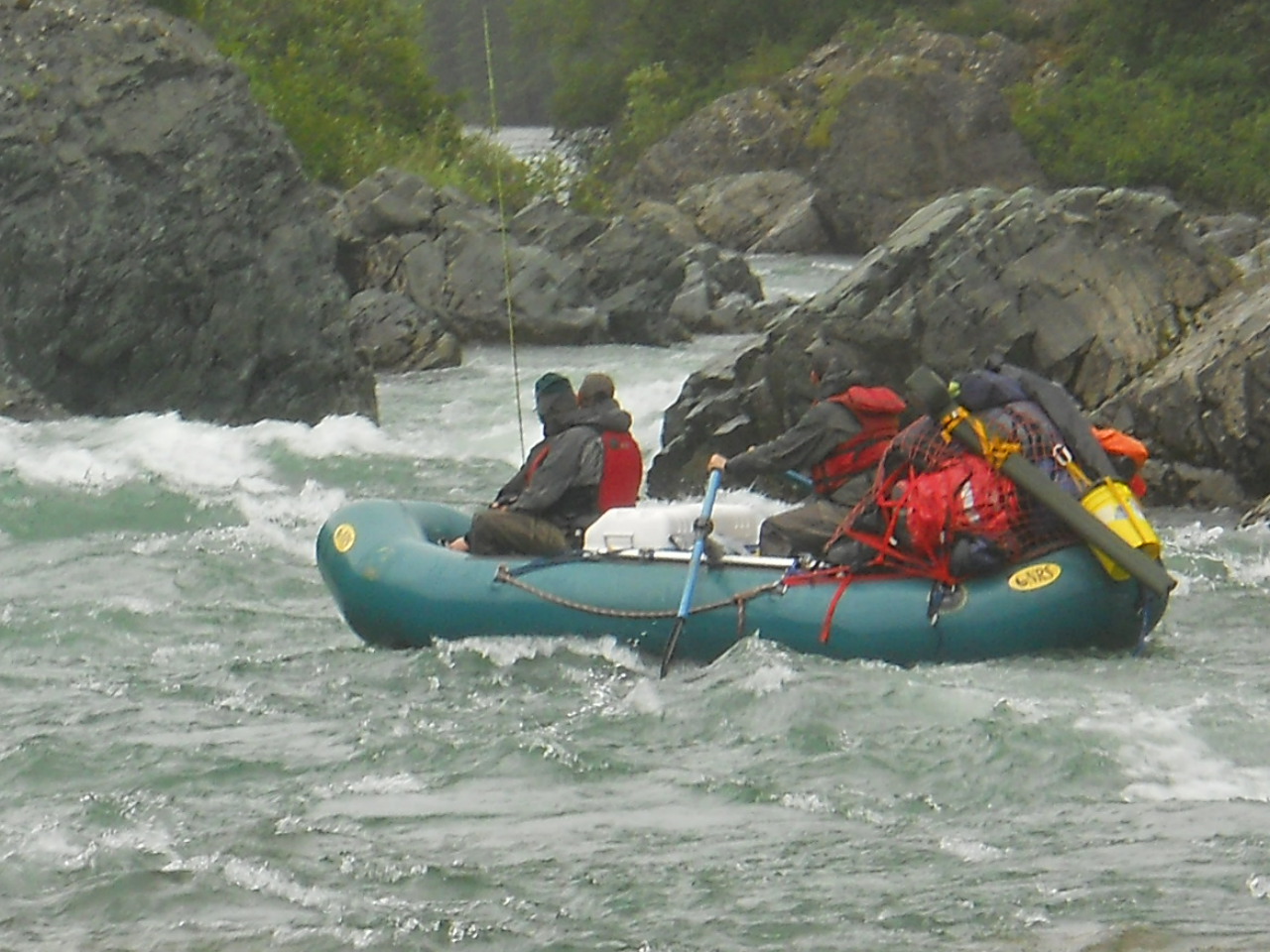  Class II Golden Gate rapids is just one of the fun features of the Kisaralik.  Most of the river is Class I with riffles but there are 4 rapids, one of which we will portage. 